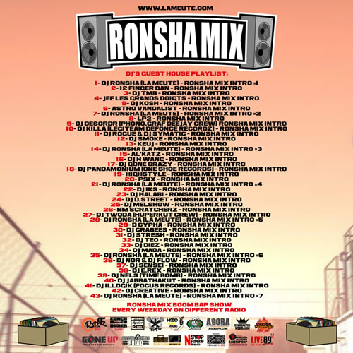 back RONSHA MIX DJ'S GUEST HOUSE Vol. 2