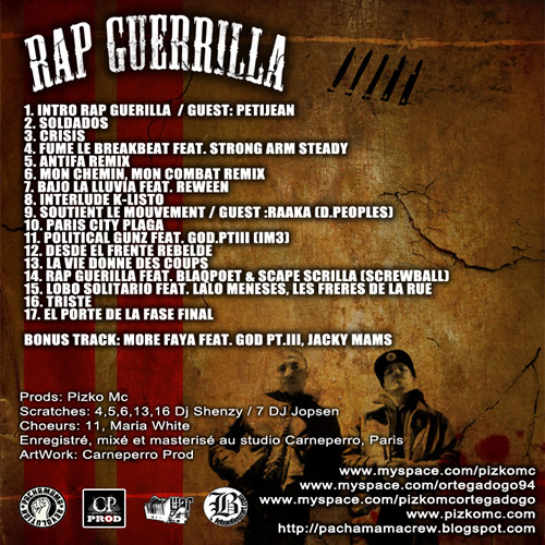 back Rap Guerrilla